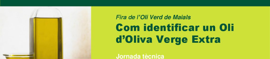 Jornada PATT. Com identificar un Oli d'Oliva Verge Extra