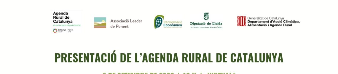 Presentació de l'Agenda Rural i de l'Atles del món rural