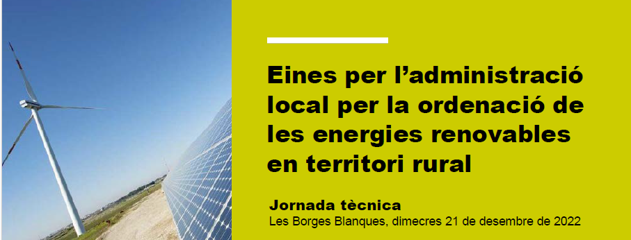Eines per l’administració local per la ordenació de les energies renovables en territori rural