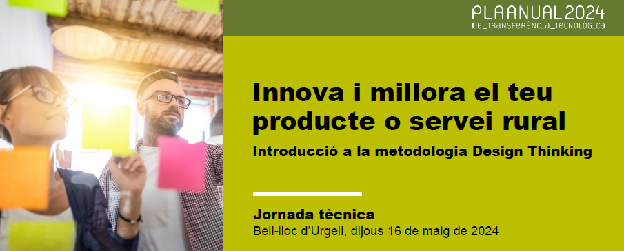 Innova i millora el teu producte o servei rural. Introducció a la metodologia Design Thinking